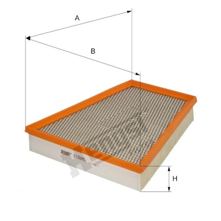 Hengst Air Filter, E1590L E1590L